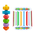 Miniatyrbillede 1 af 9: Farverige Form Blokker Sortering Spil Baby Montessori Lærende Uddannelseslegetøj