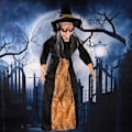 Pikkukuva 6 / 6: Halloween Noita Aave Sisustus Kauhu riipus Hehkuva pilkku Rekvisiitta Sähkö lelut