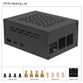 Miniatyrbilde 6 av 6: Geekbord Raspberry Pi 5 Case (P579-V2) | Support PCIe M.2 NVMe SSD Shield Top X1001 / X1003 / X1000 / X1004   Aktiv kjøler