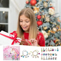 Miniatyrbillede 3 af 4: Gør det selv Glædelig Jul Smykker Kit Kasse Advent Kalender Nedtælling kalendere
