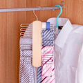 Miniatyrbillede 5 af 6: Slips Bøjle Holder Rack Silke Tørklæde Bælte Arrangør Skab Træ Opbevaring Hænge Rack Opbevaring Holder