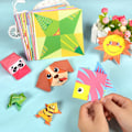 Pikkukuva 2 / 9: Sarjakuva Eläin Origami paperi leikkaus kirja lasten paperi leikkaus palapeli varhainen opetus lelut
