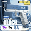 Miniatyrbilde 2 av 4: Vann pistol elektrisk glock pistol skyting leke full automatisk sommer strand utendørs moro leke