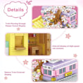 Miniatyrbillede 3 af 8: Creative Street View Izakaya Sakura Hus Model Bygning Klodse By Cherry Blossom Hut MOC Bricks