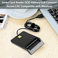Miniatyrbillede 3 af 6: USB 2.0 Smart ID Card Reader til SD ATM CAC TF Bank Card SIM Card Reader