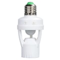 Miniatyrbillede 1 af 6: PIR Motion Sensor E27 Socket Konverter Ampul LED E27 Lampe Base Intelligent Switch Lys