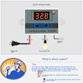 Miniatyrbild 2 av 6: 12V120W Mikrodator digital display temperatur kontroll omkopplare