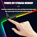 Miniatyrbillede 7 af 7: Stor lysende musemåtte RGB streamer LED gaming internet mus måtte