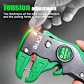 Miniatyrbilde 7 av 7: LAOA Automatisk Wire Fjerner Flatwire Kutter Fripping Tang 0,2 til 4mm Rekkevidde Lengde Justering For Elektriker