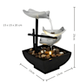 Miniatyrbild 3 av 7: Desktop Fountain 3 Layer Avslappning Automatisk Pump Med Ström Switch Ultra djup Sink