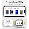 Miniatyrbild 4 av 7: 3 i 1 vikbar magnetisk trådlös laddare ställ för iPhone 15 14 13 12 Pro/Max/Plus, AirPods 3/2/Pro, iWatch laddning