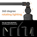 Miniatyrbillede 6 af 6: Genopladelig LED+COB Work Lights Ultra Bright 360 grader Med magnetisk base