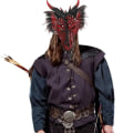 Miniatyrbilde 6 av 6: Halloween Dragon Maske Morsom Dinosaur Maske Carniva Maske Kvinner Kostume Maske Fest Maske