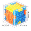 Miniatyrbilde 2 av 6: 3D Maze Magic Cube Sekssidig Transparent Puzzle Speed Cube Rolling Ball Magic Cubes Maze Leker