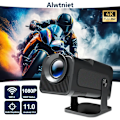 Miniatyrbilde 2 av 7: 4K Native 1080P Dual Wifi6 BT5.0 Kino Utendørs Bærbar Projektor