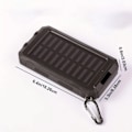 Miniatyrbillede 5 af 5: Solar Oplader Power Bank 20000mAh Bærbar Ekstern Batteri Pakke 5V Hurtig Opladning Super Lyst Lommelygte Panel Oplader