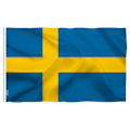 Miniatyrbilde 3 av 6: Wave 90X150cm SWE SE Kongeriket Sverige Flagg Sverige Flagg Banner