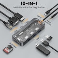 Miniatyrbild 3 av 8: USB C Hub Dock Station Typ C To HDMI Kompatibel Ethernet Port