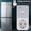 Miniatyrbillede 4 af 7: Automatisk Spænding Beskytter Socket Switcher AC 220V Power Surge Safe Protector