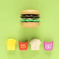 Miniatyrbild 3 av 6: 10 bitar Mini Burger Set Låtsas Leka Kök Snabb Fot Simulering Hamburgare Leksaker För Barn
