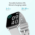 Miniatyrbillede 4 af 10: C60 Smartwatch 1,9 tommer Fuld Skærm Bluetooth Opkald Hjerte Søvn Monitor 19 Sport Modeller Smart Ur