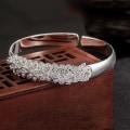 Miniatyrbilde 3 av 3: Platina Plated Damer Bangle Promotion Smykker For Kvinner