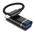 Pikkukuva 2 / 7: 8-nastainen USB 3.0 OTG sovitin kaapeli iPhone 13 12 11 Pro Max Xs XR 7 8 plus iPad