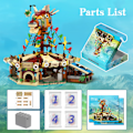 Miniatyrbild 6 av 6: Breath Of The Wild Hest Head Station Byggnadsblock Set För Zeldaed Tryckta tegelstenar leksaker