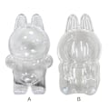 Miniatyrbild 4 av 7: Transparent skyddande skydd monster leksak tomte docka lock förvaring box