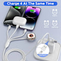 Miniatyrbillede 2 af 6: 4 i 2 Multi opladning kabel til Apple Watch Oplader USB C kabel