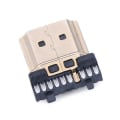 Miniatyrbillede 6 af 6: 1 STK NYT HDMI Han stik Overførsel terminaler Med boks sort farve