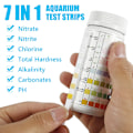 Miniatyrbillede 7 af 9: 100 stykker Akvarie Test Strips Vand Kvalitet Test Strip 7in1 Fish Tank Test Kit
