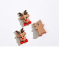 Miniatyrbillede 2 af 7: 20 stykker Søde Mini Tegnefilm Jule Serie Harpiks Figurin Håndværk Flatback Cabochon Ornament