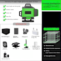 Miniatyrbilde 5 av 5: 360° Selvnivellerende Laser Level Instrument med 3000mAh Batteri Høy Power Grønn Laser