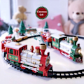 Miniatyrbilde 3 av 10: Lys og lyder jul tog sett jernbane skinner leker jule tog gaver leker