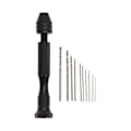 Miniatyrbild 3 av 9: Mini Mikro Aluminium Hand Drill Med Keyless Chuck HSS Stål Twist Drill Bit