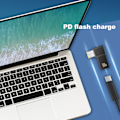 Miniatyrbild 5 av 7: 100W USB Typ C hona till DC hane adapter för Lenovo Thinkpad USB-C snabb laddning kabel omvandlare