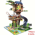 Miniatyrbilde 1 av 6: Moderne Trehus Bygning Klosser Klassisk Modell Set Klosser Barn sett For Gutter Leker