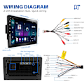 Miniatyrbilde 6 av 7: Wireless Carplay Android Auto 2 Din 9" GPS Navigator MP5 Player
