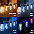 Miniatyrbild 3 av 7: LED Solar String Lights IP65 Vattentät Utomhus Jul Dekoration Glödlampa