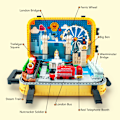 Miniatyrbillede 2 af 6: Mikro bygning klodser sæt London landemærker i miniature mini klodser arkitektur model kit
