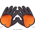 Miniatyrbillede 8 af 9: Fiske handsker Anti-skrid Beskyt Hånd mod Puncture Rad Fisherman Professional Fang Fisk Latex Jagt handsker