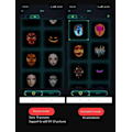 Miniatyrbillede 4 af 7: Bluetooth-kompatibel  App Kontrol LED Maske Navidad Carnival Festival Lys