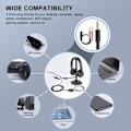 Miniatyrbilde 2 av 6: Kablet hodetelefoner med mikrofon for PC/PS4/Xbox Gaming Headset