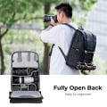 Miniatyrbillede 2 af 7: Kamera Rygsæk Kamera Taske  Can Carry Stativ Ergonomisk Design til DSLR