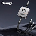 Miniatyrbild 7 av 7: 3 i 1 Multi Infällbar USB telefon 60w snabb laddning och data kabel