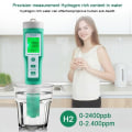 Miniatyrbild 7 av 7: 10 in 1 PH/EC/TDS/ORP/H2/Fertile/Salinity/S.G./Rresistivity/Temp  Vatten Kvalitet Meter Digital Multifunktion Tester