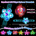 Pikkukuva 2 / 6: 12 kpl LED Luminous Fidget Spinner ranneke