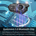 Miniatyrbillede 4 af 8: Bluetooth Intercom Motorcykel Hjelm Headset For 2 Rider Intercom Motos Interphone BT 5.0