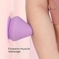 Miniatyrbillede 3 af 7: Vægmonteret Fascia Cone Multi-Function Sugekop Væg Massager Til Ryg Muskel Afslapning Arm Fod Massager Trigger Point